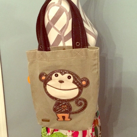 handbag with monkey